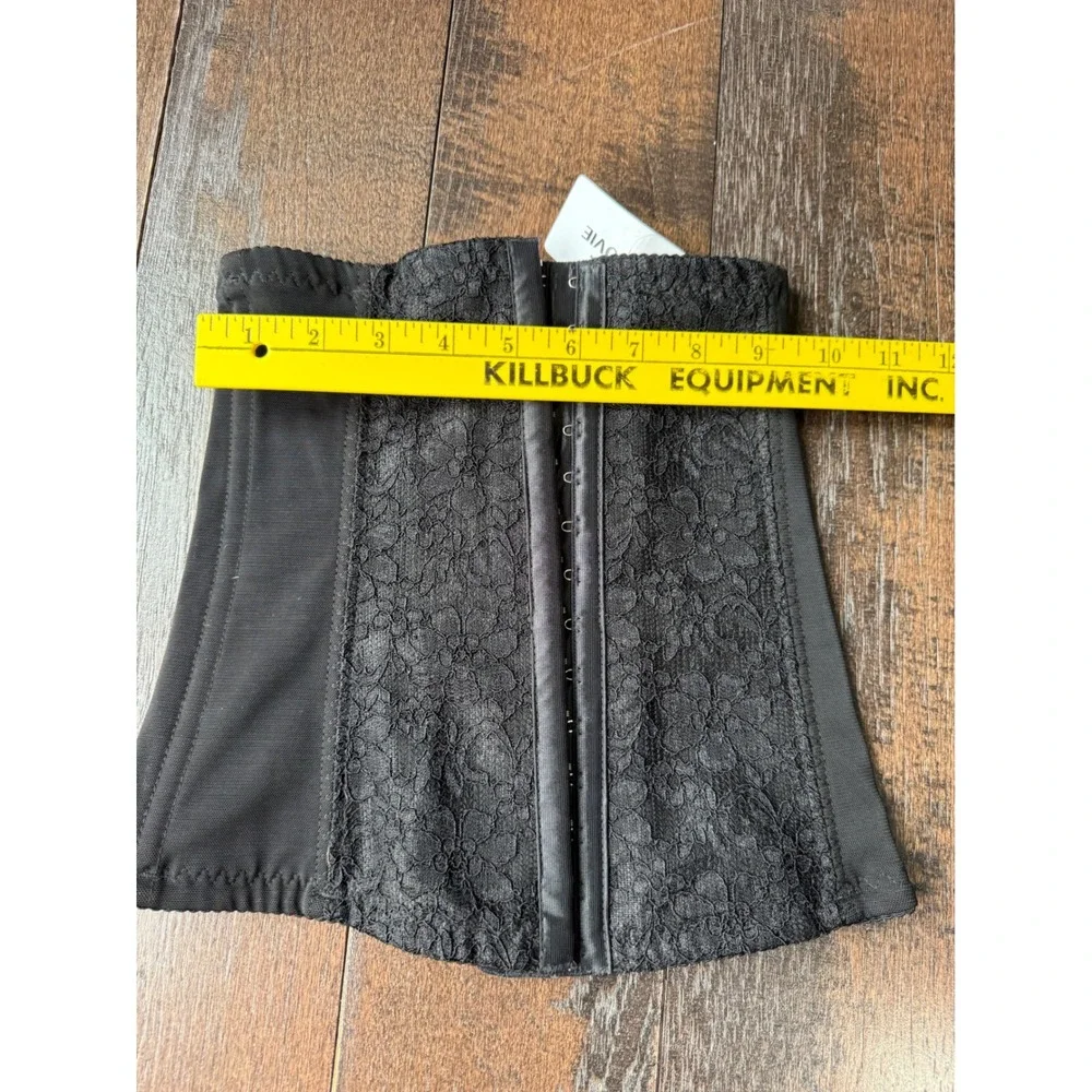 Colrovie Black‎ Lace Waist Corset Cincher XS NWT club edgy goth dark romance
